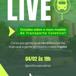 Prefeitura faz live nesta quarta para orientar população sobre novo sistema de transporte
